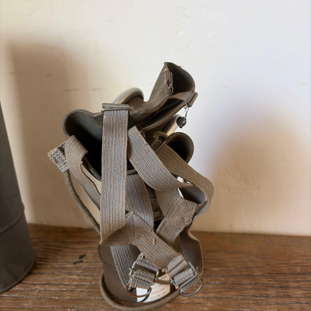 1938年　製造　ガスマスク　フランス軍　ミリタリー　第二次世界大戦