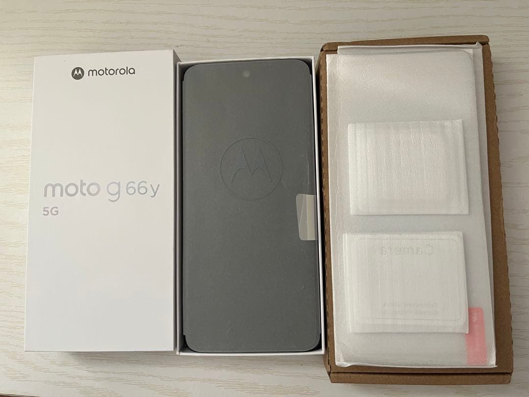 モトローラ moto g66y 5G ブラック　新品同様　未使用品 SIMフリー