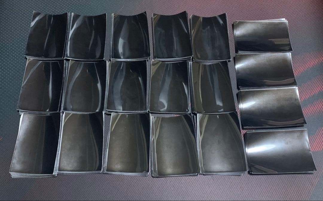 フォーラムスリーブ 黒　絶版　中古150枚＋ジャンク37枚　計187枚