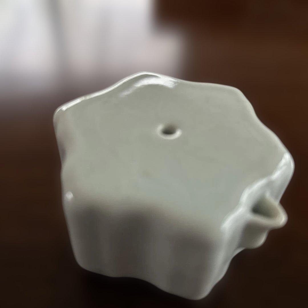 李朝風　青磁系　印あり（詳細不明）水滴 書道具・文房具コレクション　書道具用水滴