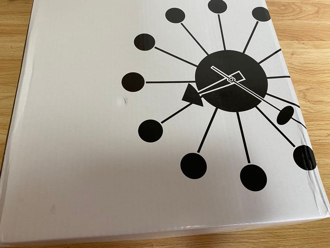 ボールクロック ウォールナット ウォルナット 掛け時計 デザイン時計　レプリカ