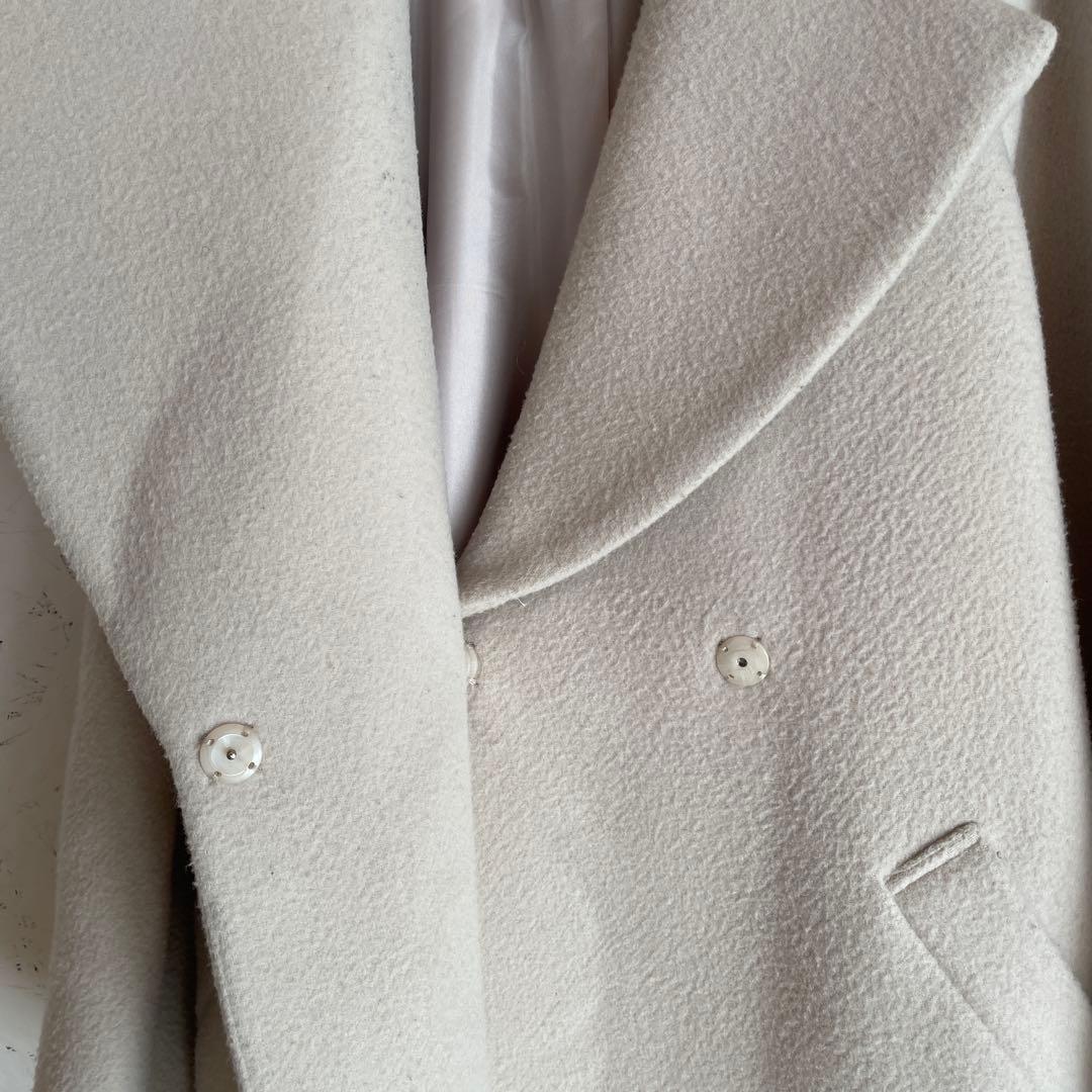 日本製【NOBLE】ウールロングチェスターコート　36