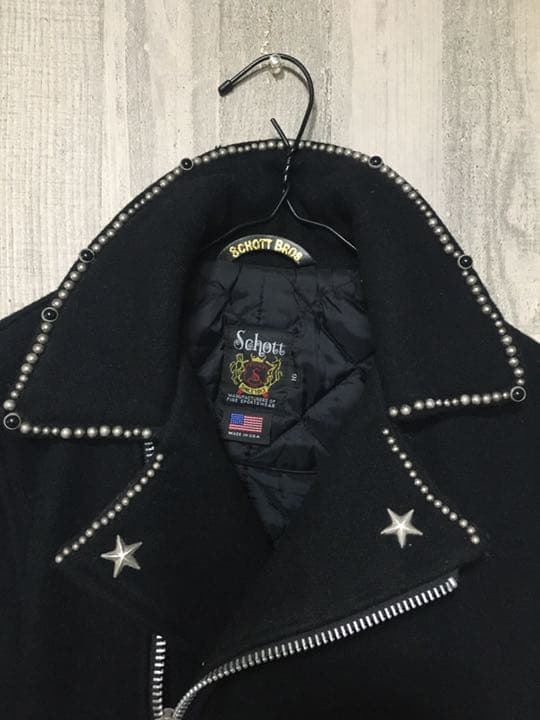 Schott ショット ワンスター スタッズ メルトン ライダース