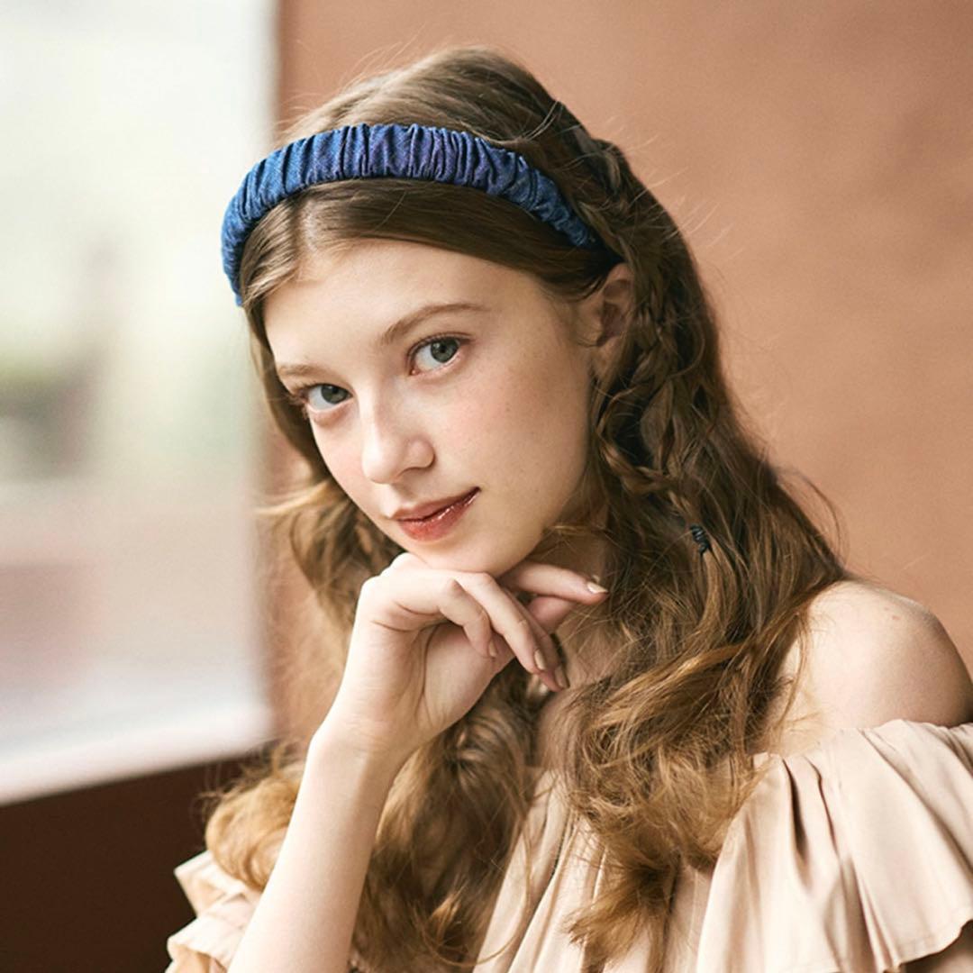 ALEXANDRE DE PARIS デニムヘアバンド