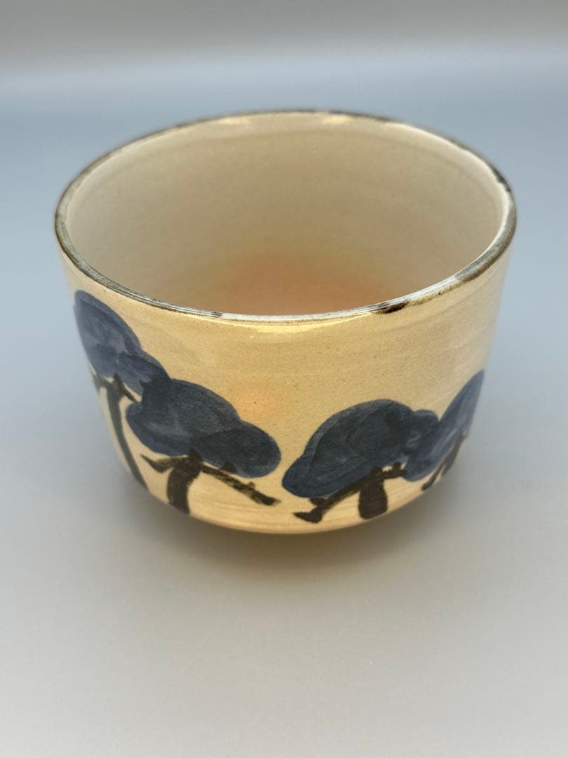 茶道具　茶碗　永楽善五郎　松絵茶碗
