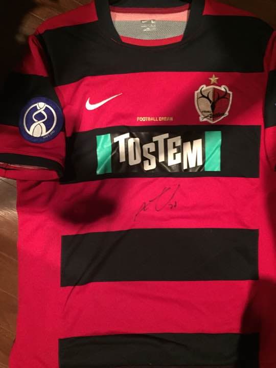 鹿島アントラーズ 内田篤人ユニ サイン入り