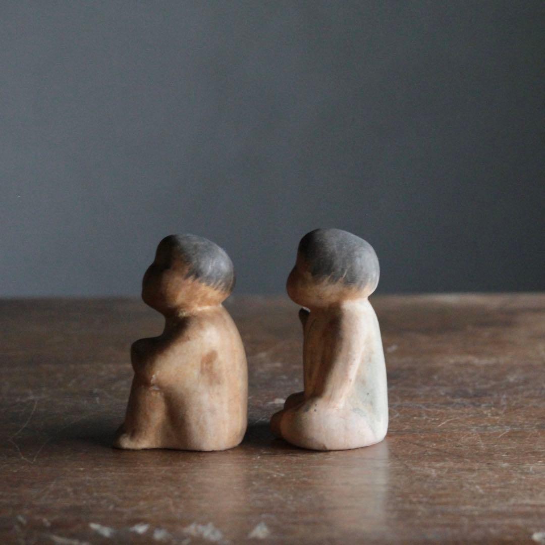 みよろ人形 「水辺興談」戦後複製品 三四郎人形 郷土人形 古道具 アンティーク