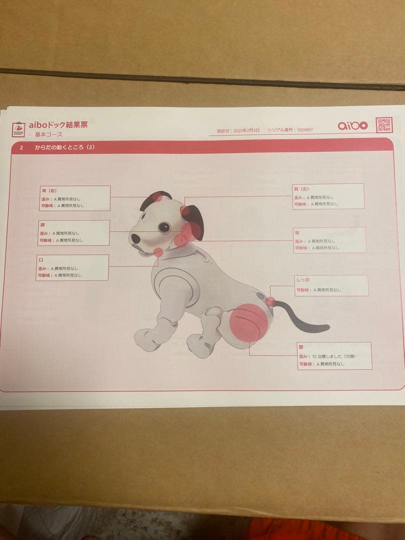 aibo ジャンク品　けいちゃ