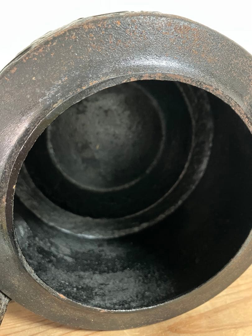 南部鉄瓶　竹図　鉄瓶