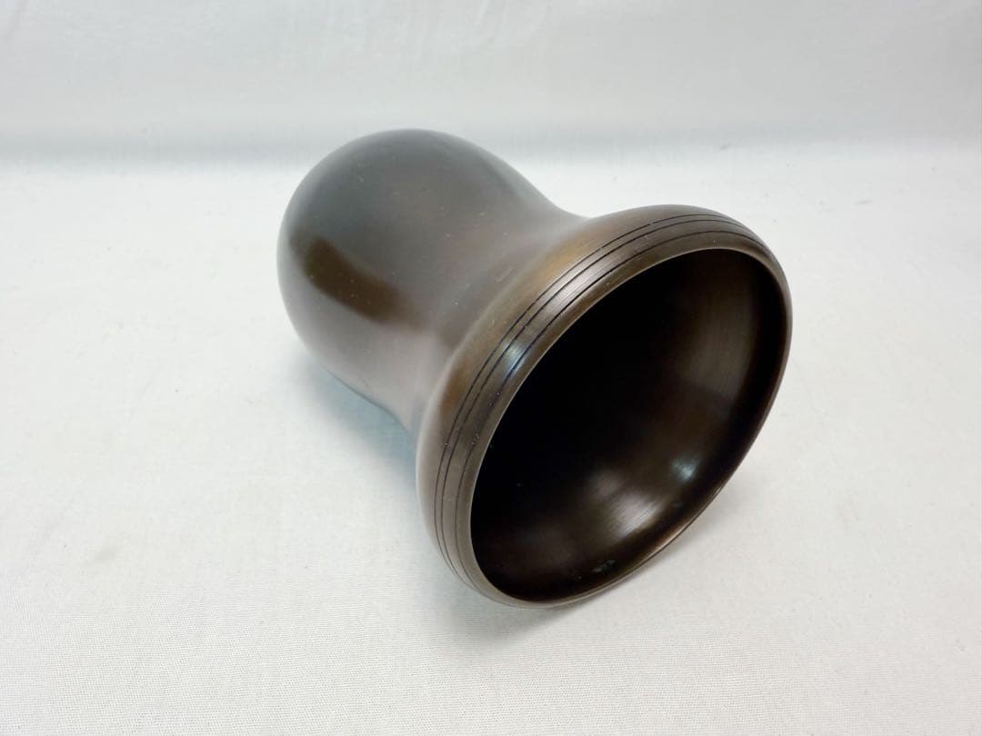 未使用 茶道具 唐銅 槍の鞘 建水 元箱