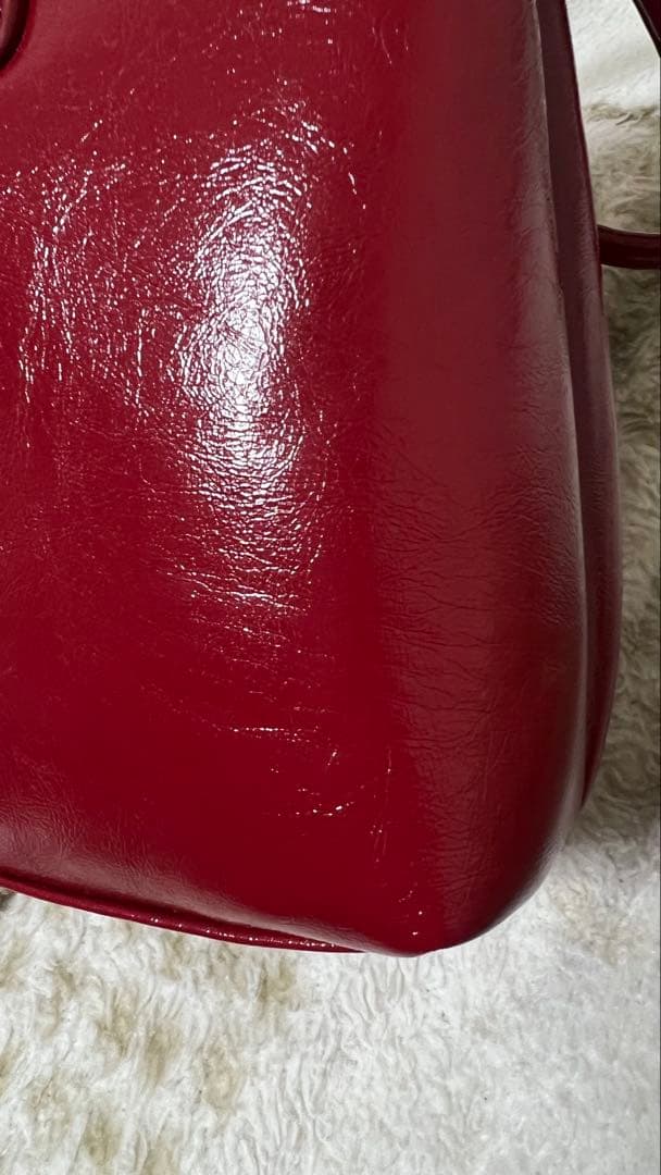 【ケース付】stand oil ワインレッドショルダーバッグ