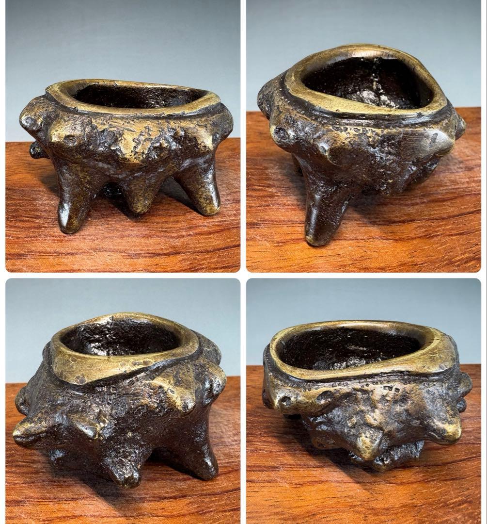 【中古品】唐銅七種蓋置USED〈税込・送料込〉