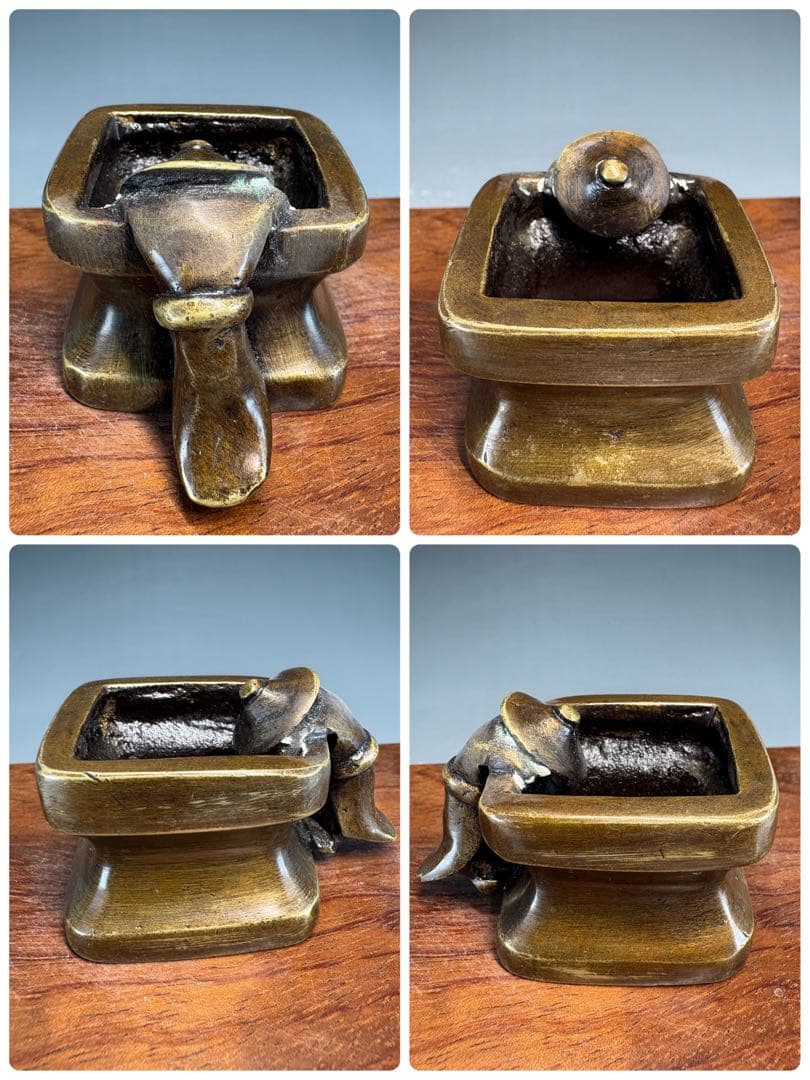 【中古品】唐銅七種蓋置USED〈税込・送料込〉