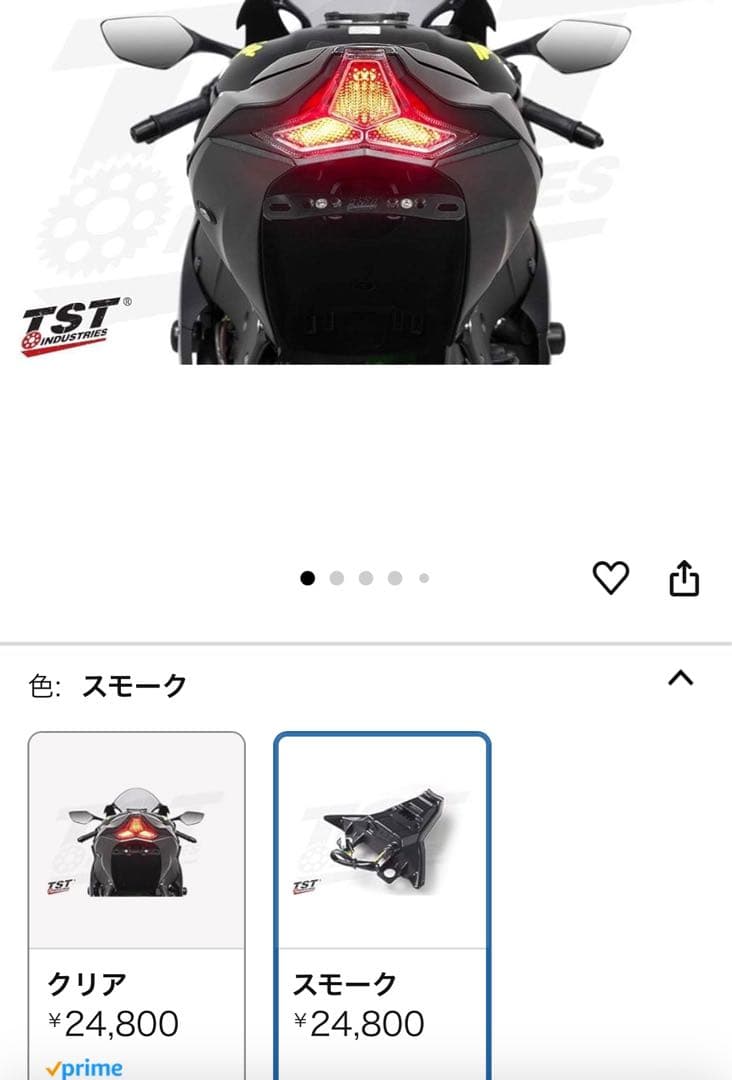 TST カワサキ車用テール　ウインカーライト