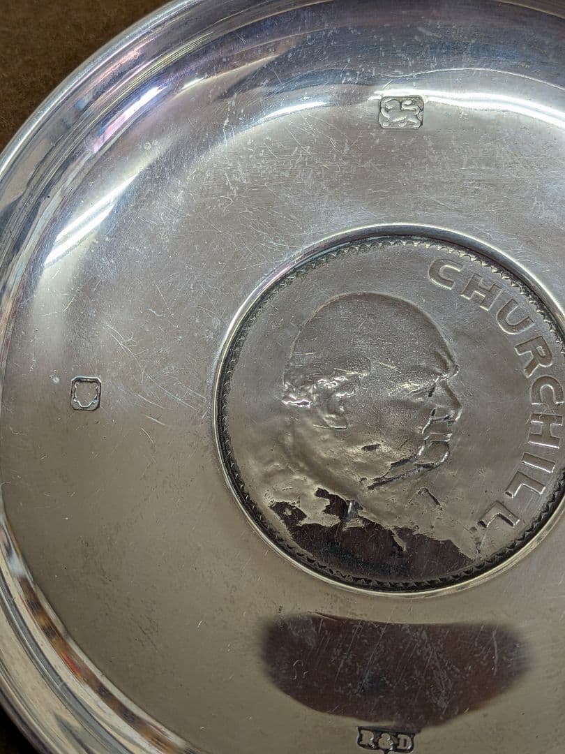 スターリングシルバー925 銀製プレート 68.9gホールマーク刻印有り