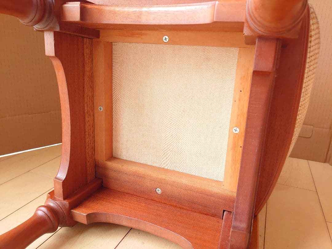 アンティーク 木製椅子 コスメティックチェア ウッドチェア