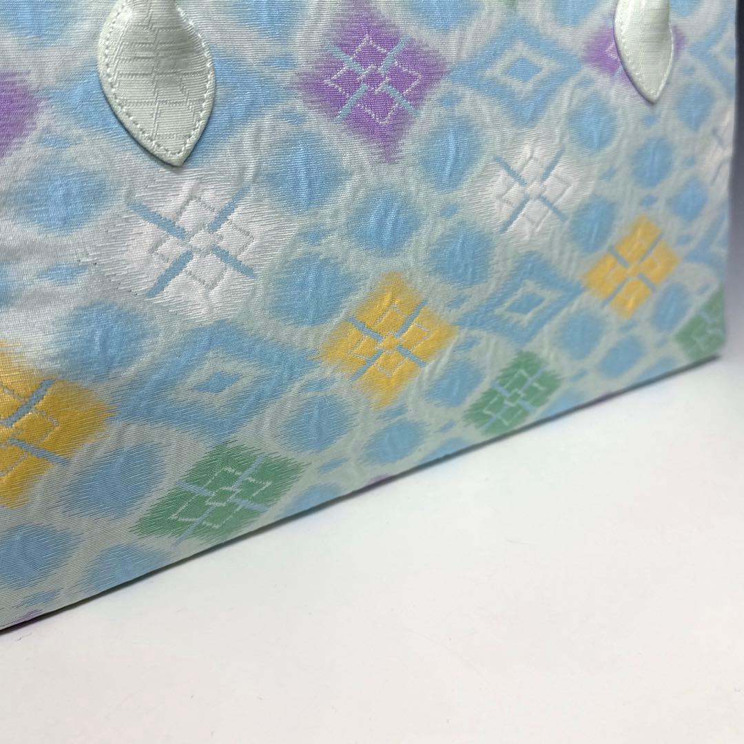 新品未使用 ！！特別セール！！京都 西陣 正絹 帯使用 利休バッグ　25033