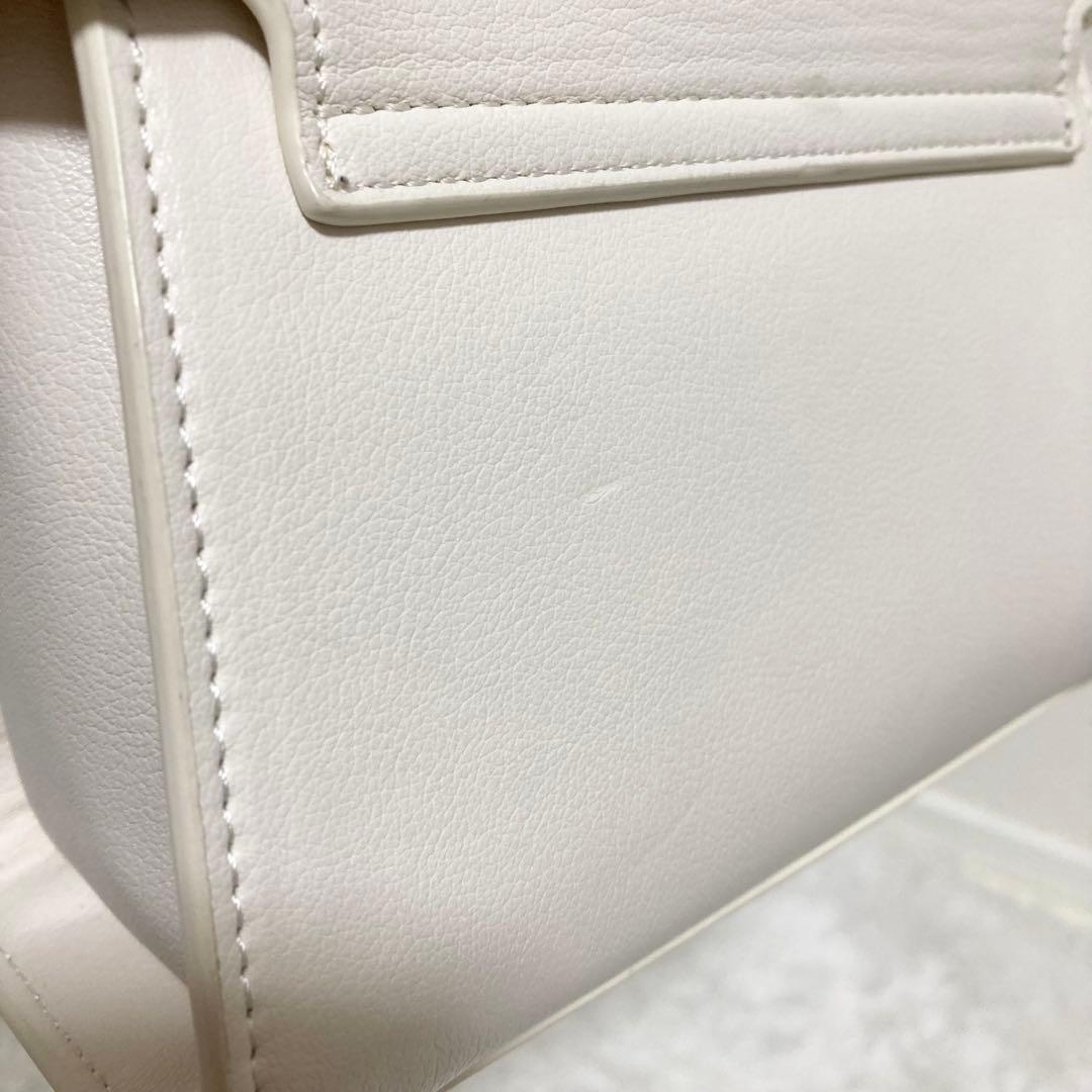 美品♡ セルフォード リュタン ビジュースタッズポシェット 白 アイボリー
