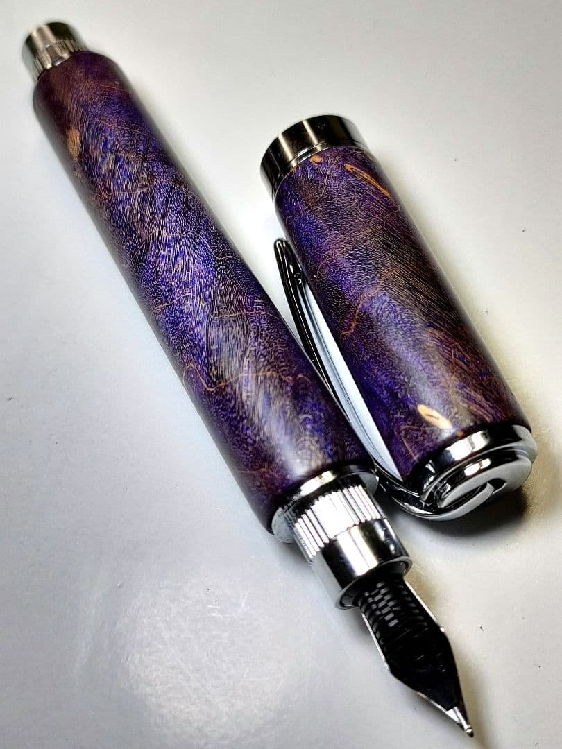 【メープルバール（スタビライズドウッド）】グラデュエイト万年筆