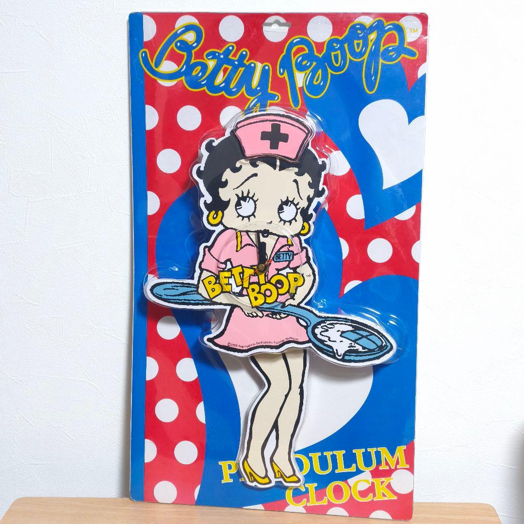 未使用品 ベティブープ ヴィンテージ 振り子時計 レトロ