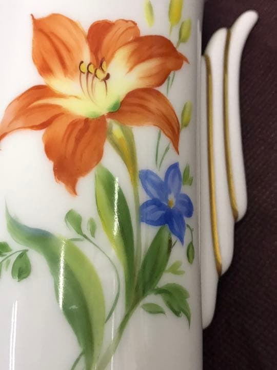 オールドノリタケ M JAPAN ハンドペイント 花瓶　花器