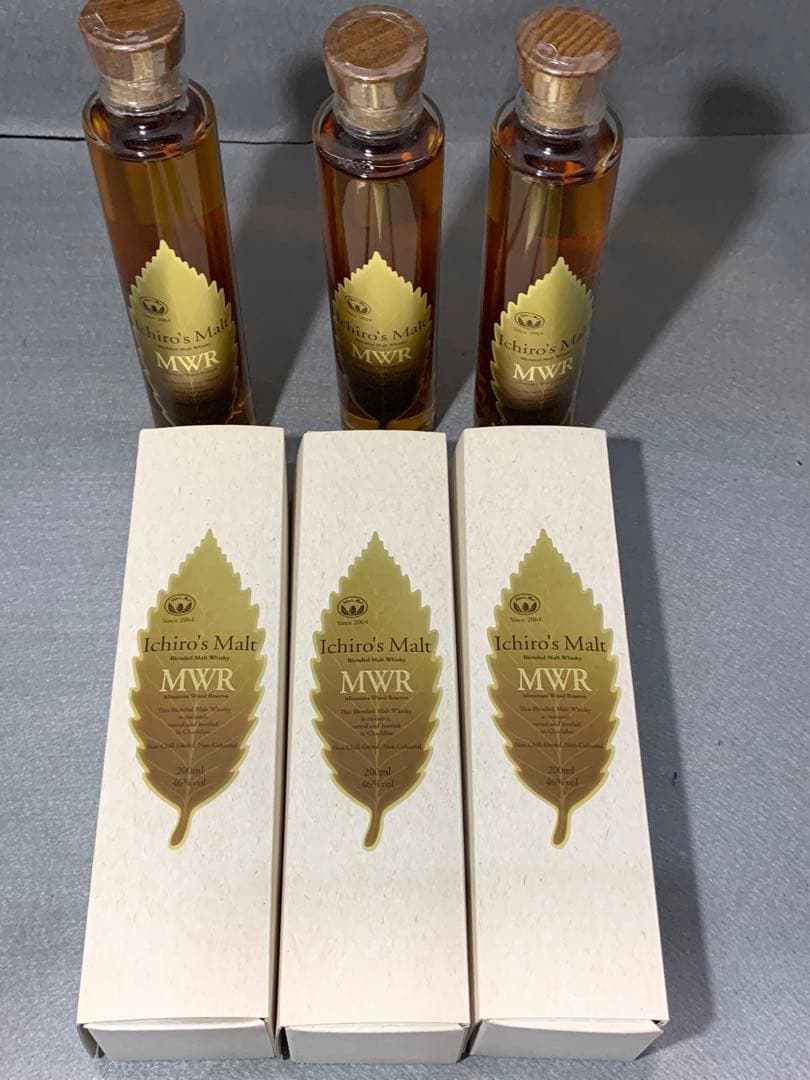 イチローズモルトリーフ ミズナラウッドリザーブMWR 200ml 3本(2)