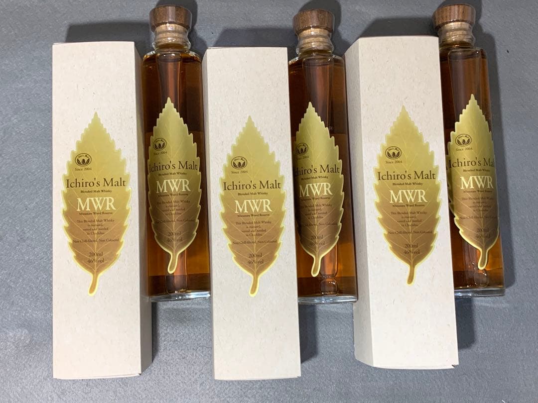 イチローズモルトリーフ ミズナラウッドリザーブMWR 200ml 3本(2)