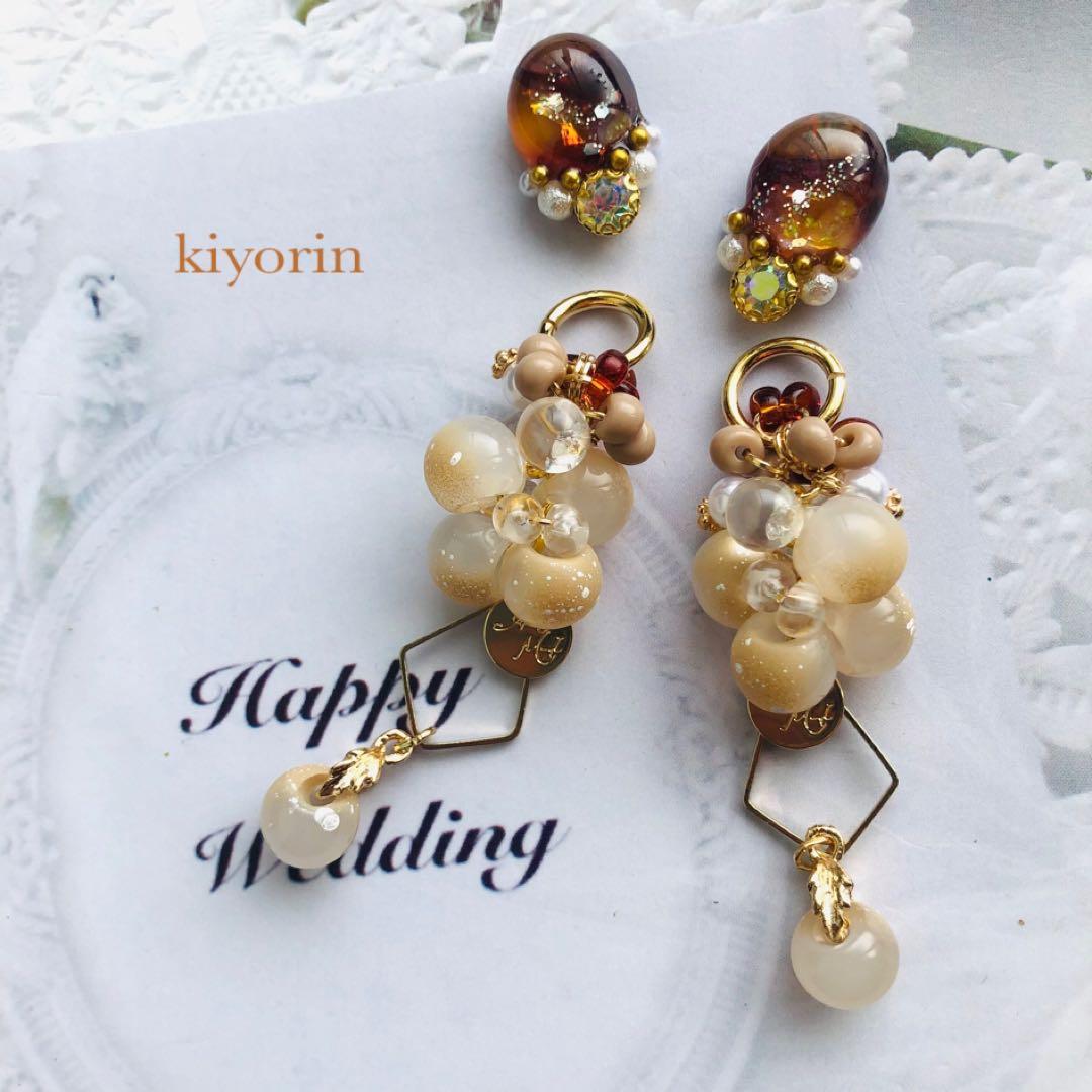 1510 ダークフェアリー　2way ハンドメイド　イヤリング