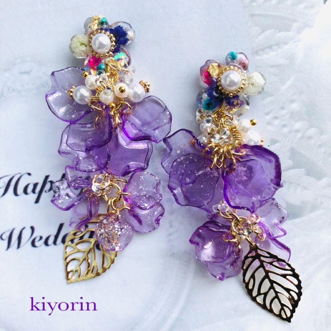 1510 ダークフェアリー　2way ハンドメイド　イヤリング