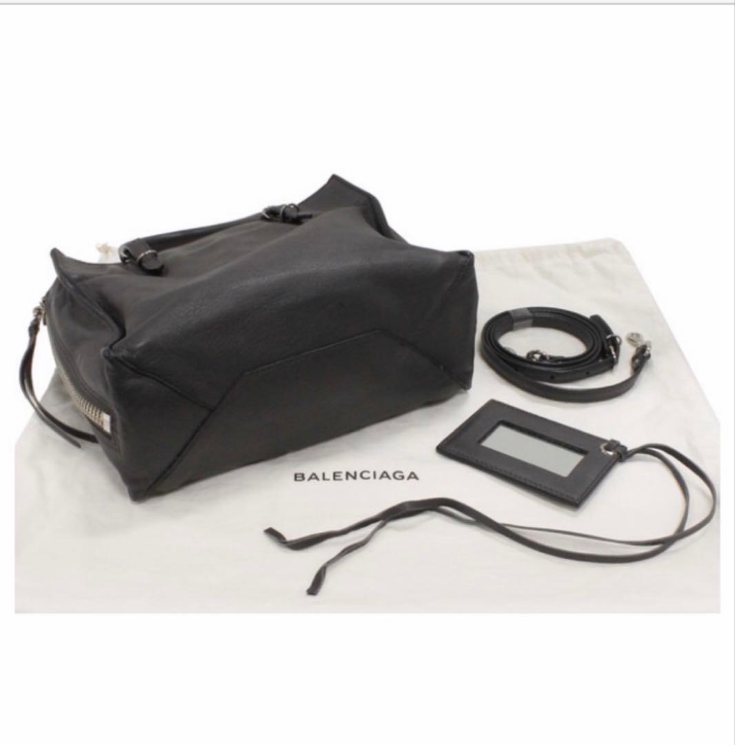 バレンシアガ 2WAYハンドバッグペーパーミニ グレー