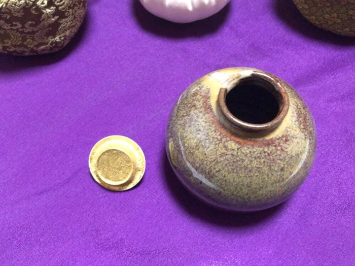 茶道具　高取茶入☆共箱☆