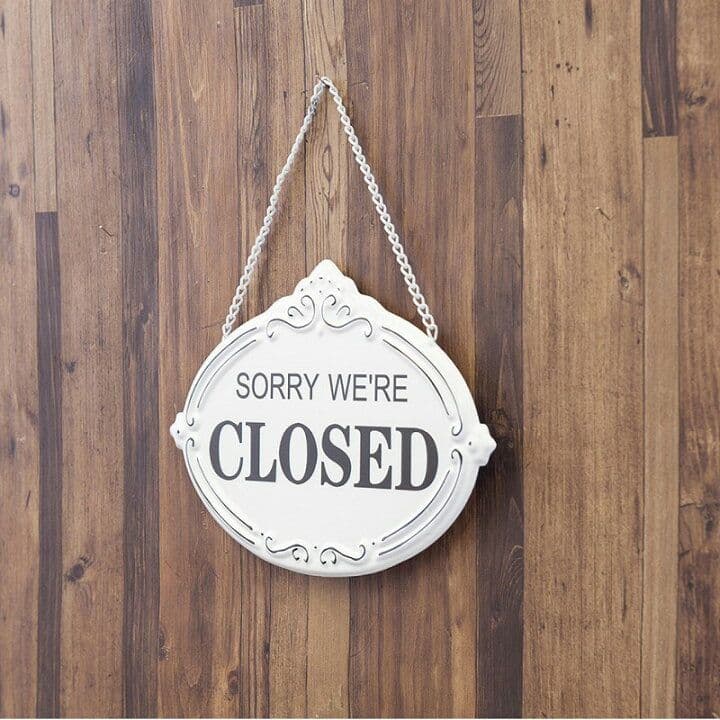 デザイン看板】OPEN CLOSED オープンクローズ★プレート店舗用ドア店舗用