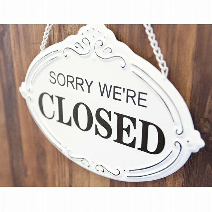 デザイン看板】OPEN CLOSED オープンクローズ★プレート店舗用ドア店舗用