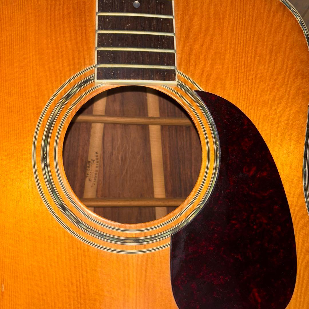 Morris Special W-35 ハードケース　ストラップ　ゴム式カポ付き