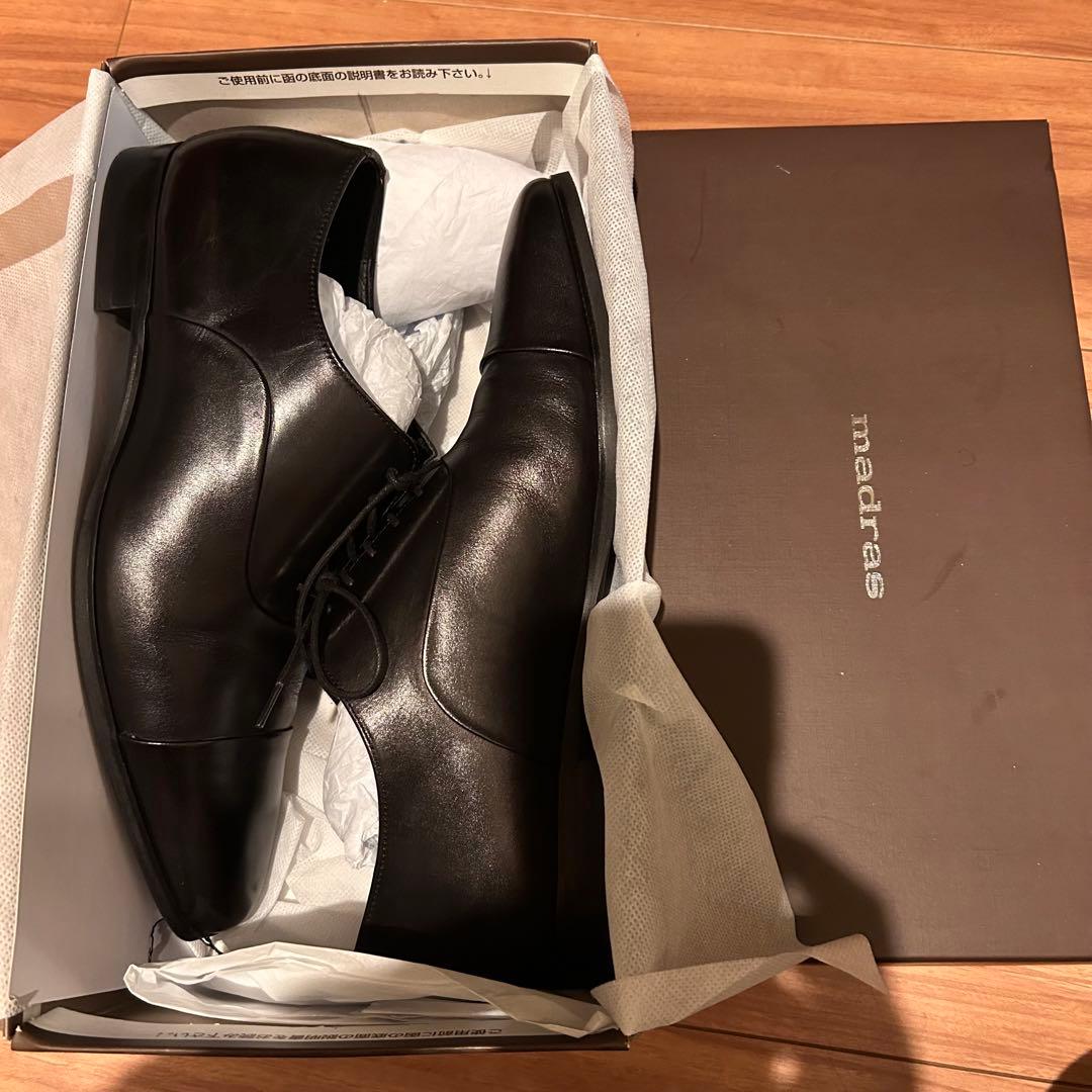 爽健美茶 madras内羽根ストレートチップドレスシューズ