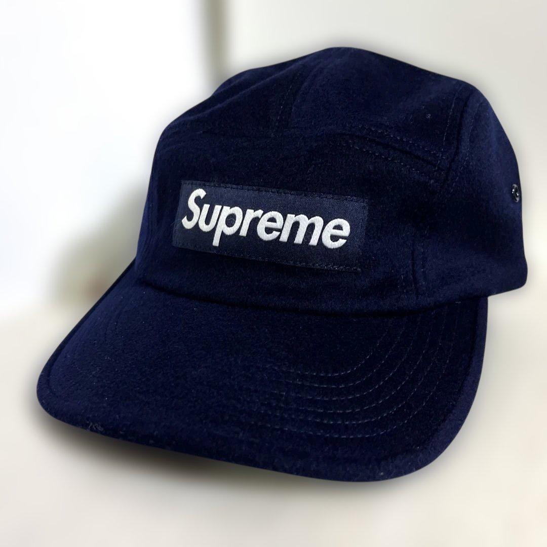 Supreme 20fw Wool Campcap Navy ロロピアーナ