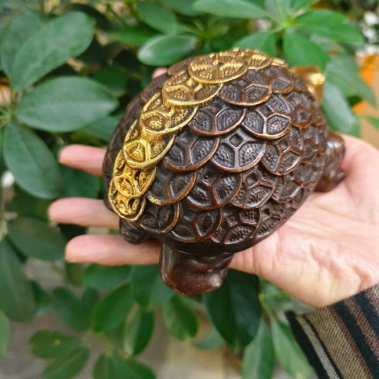 金銭亀 銅製 茶道具 茶寵 工芸品 美術品 置物