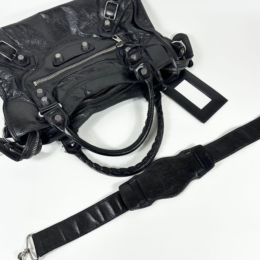BALENCIAGA 2way バッグ 黒 ジャイアントシティ 173084