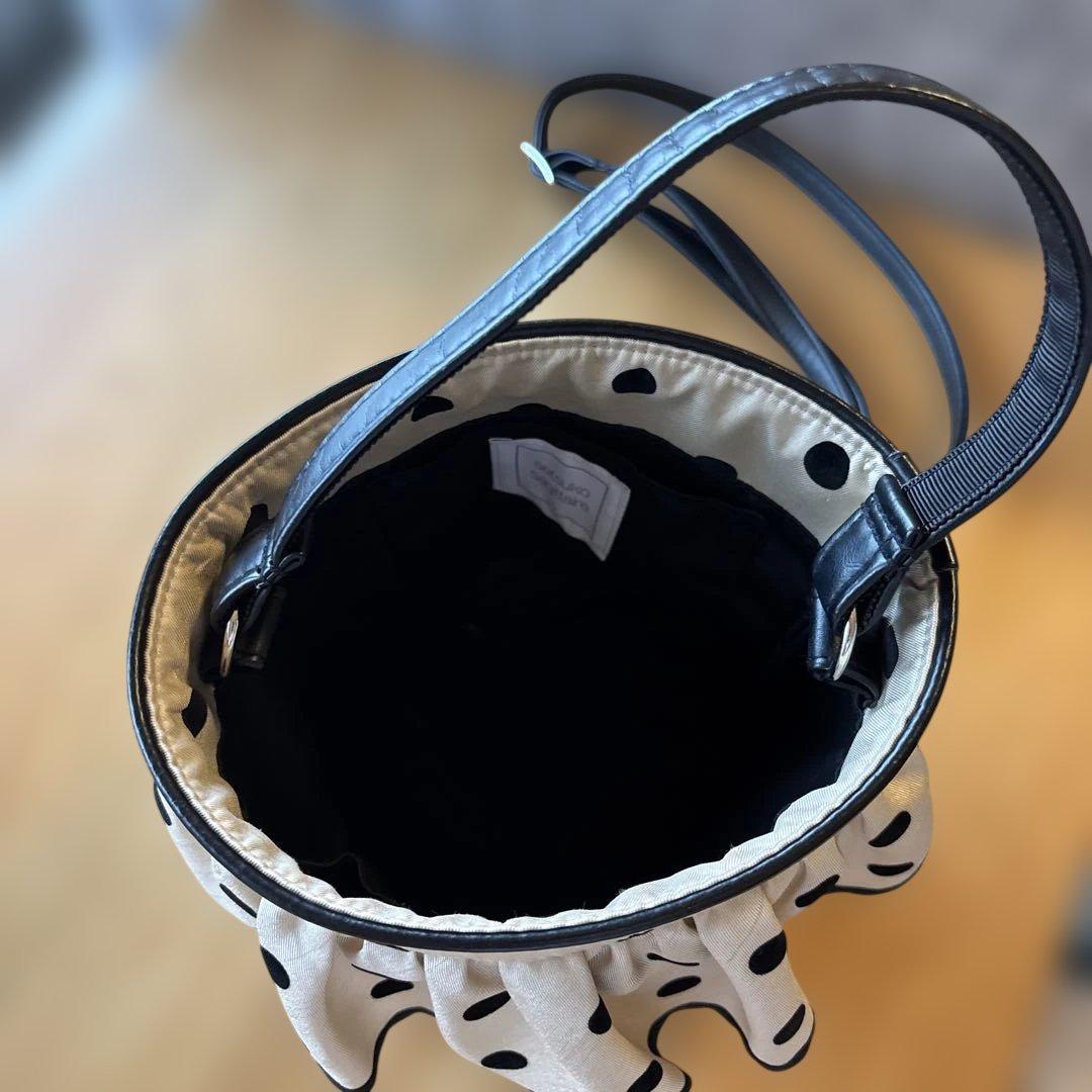 美品★定価3.8万★セツコサジテール　ドットシティ　ベージュ　ショルダーバッグ