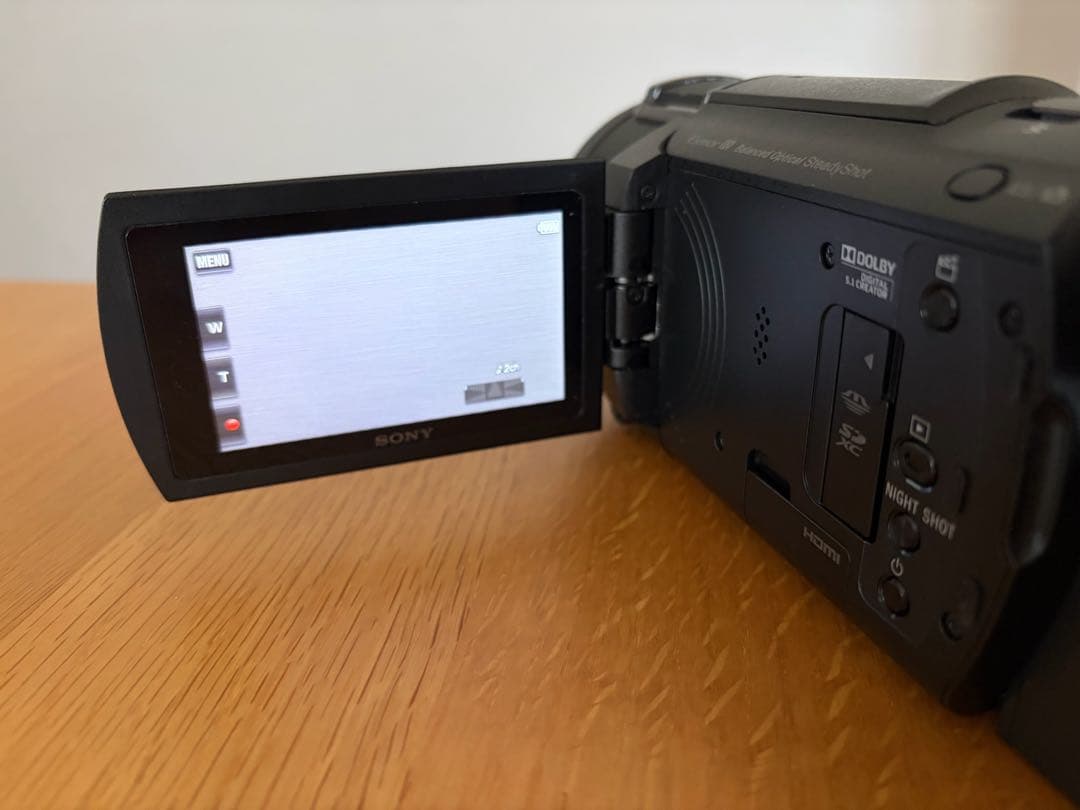 SONY 4K ビデオカメラ FDR-AX60、SONY純正ステレオマイクロホン