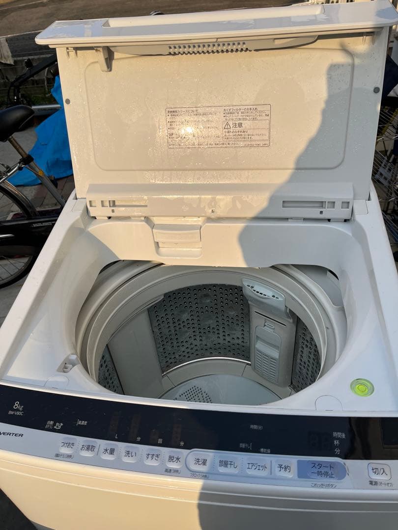 HITACHI 8kg 全自動洗濯機 BW-V80C 2018年