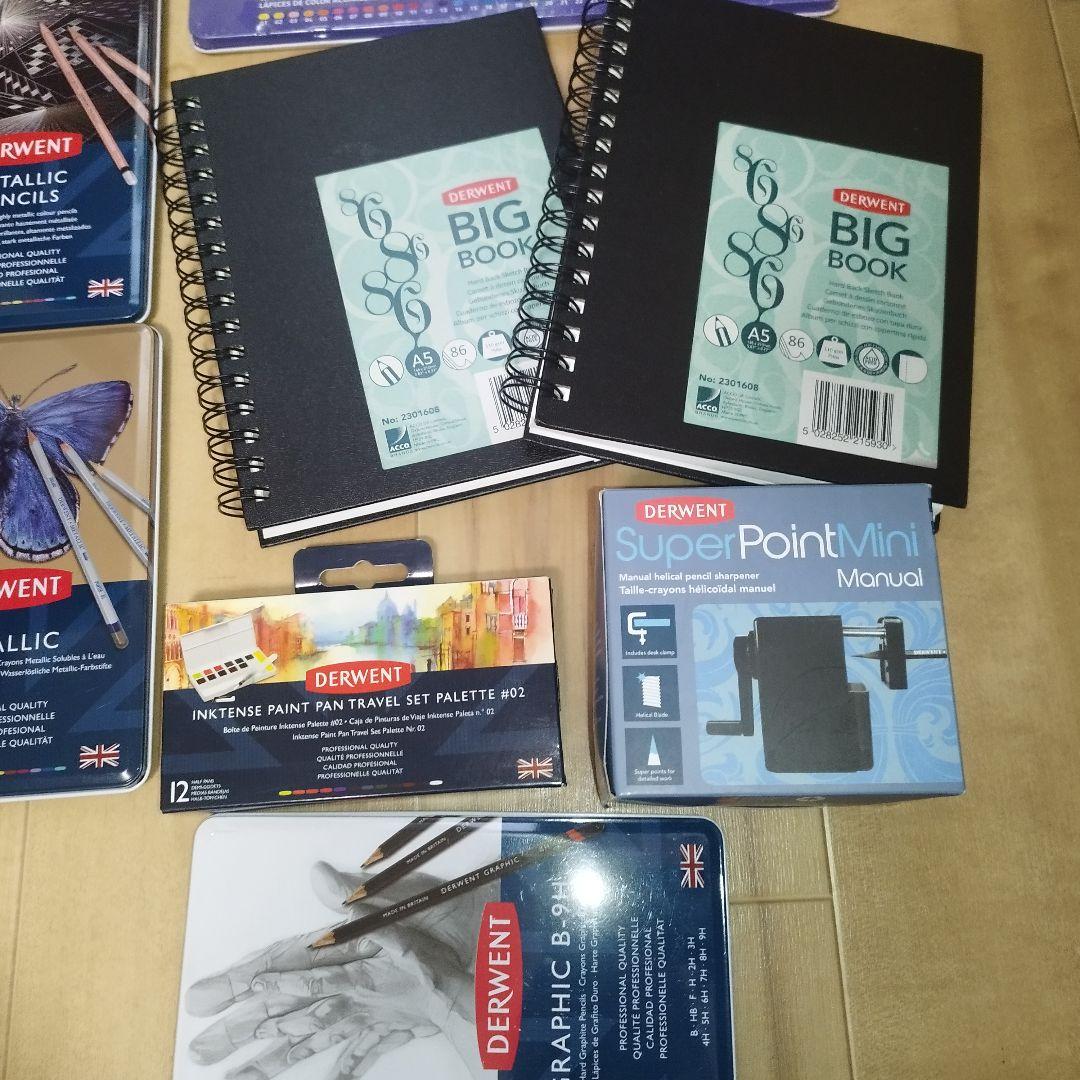 【15点まとめ売り】DERWENT 色鉛筆 スケッチブックなど 未使用