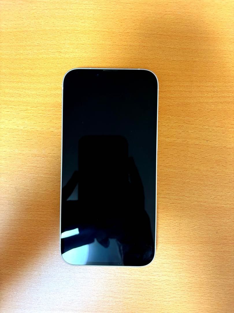 iPhone 13 ホワイト 128GB 本体 箱、保護フィルム、レンズカバー付