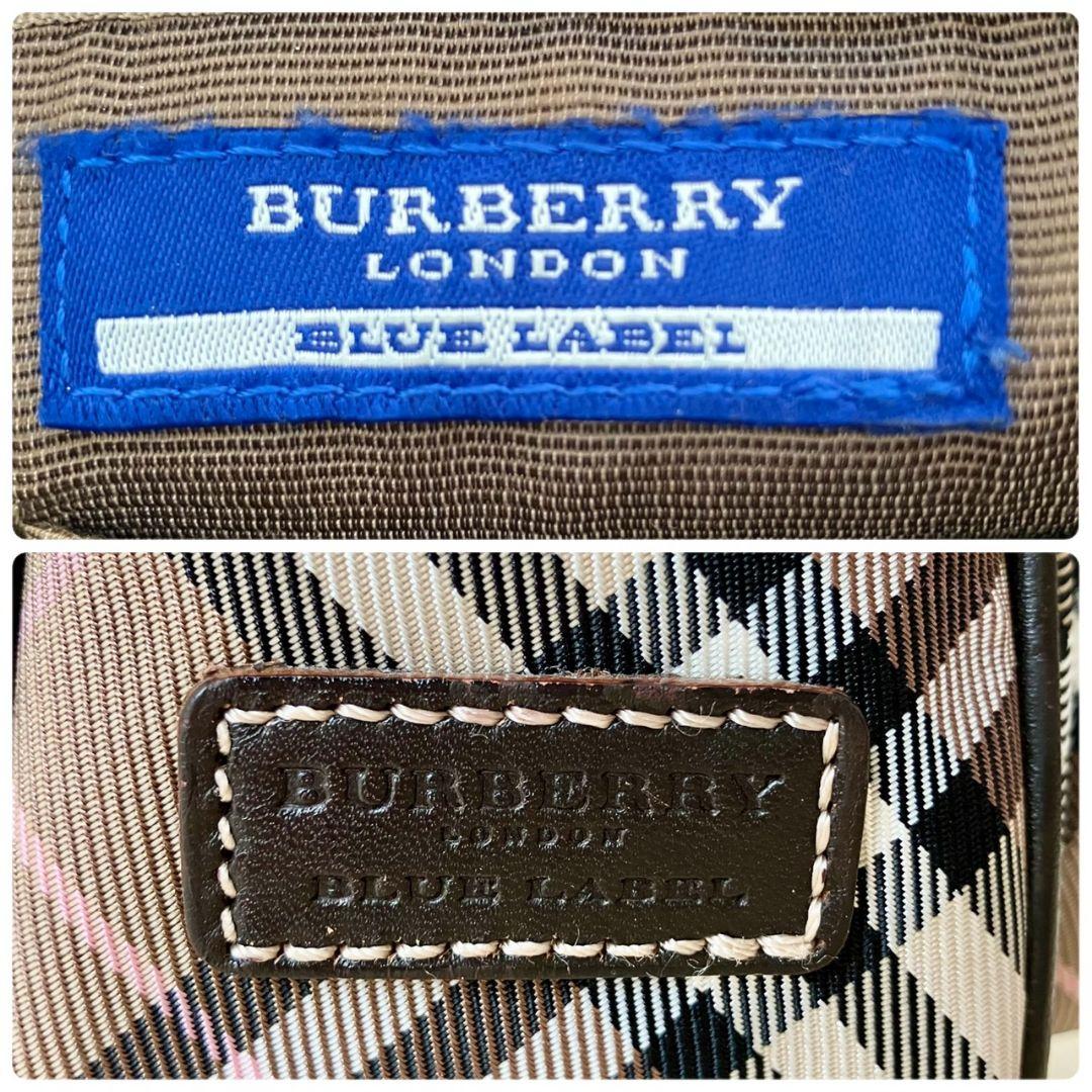 バーバリー ブルーレーベル ショルダーバッグ ポシェット ノバチェック ブラウン