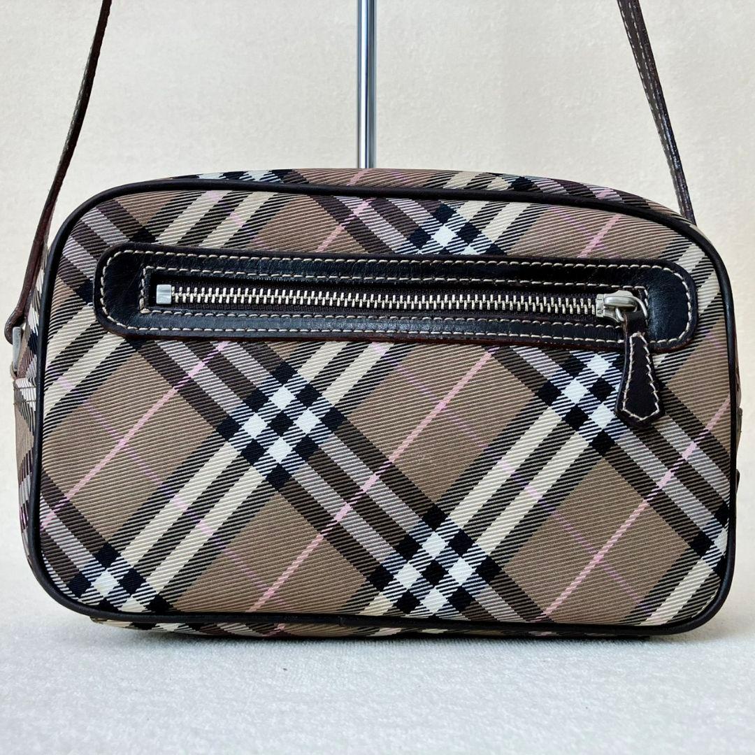バーバリー ブルーレーベル ショルダーバッグ ポシェット ノバチェック ブラウン