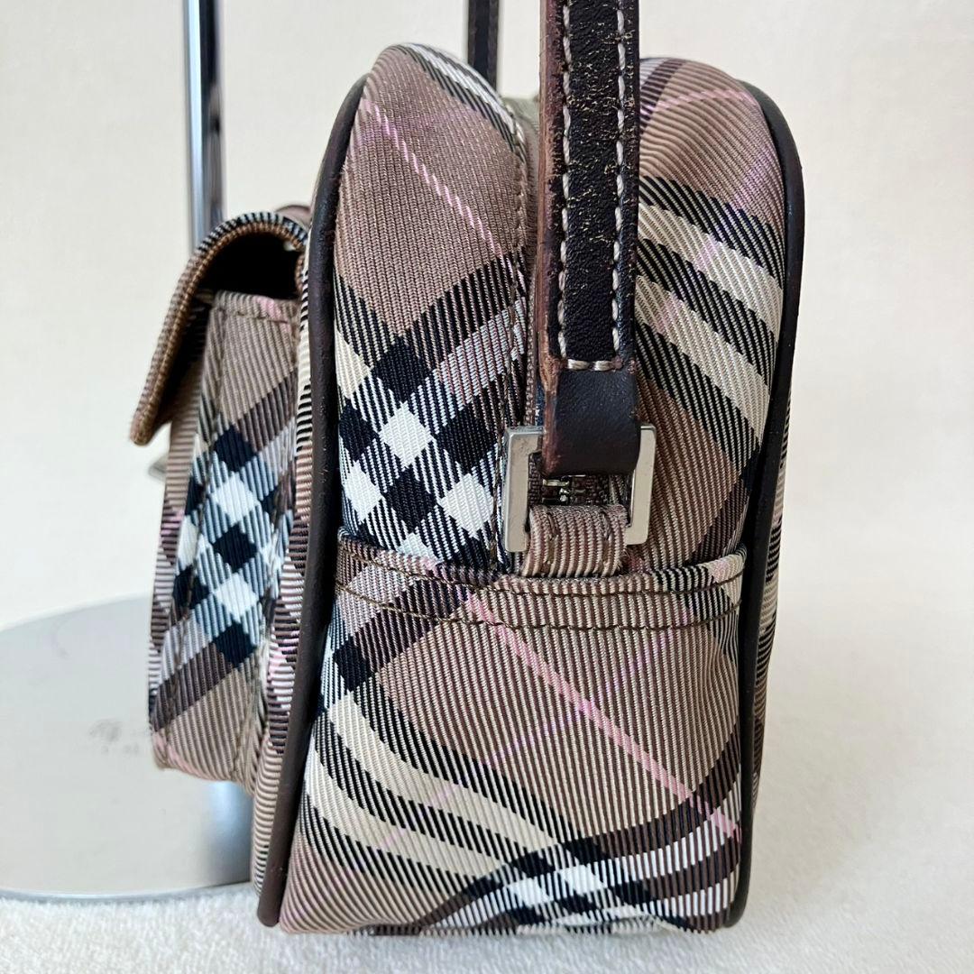 バーバリー ブルーレーベル ショルダーバッグ ポシェット ノバチェック ブラウン