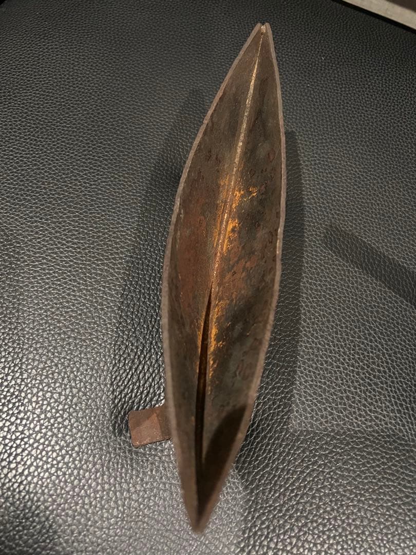 薬研　やげん　鉄製　調剤道具　古民具 民芸　古道具 骨董 アンティーク　当時もの