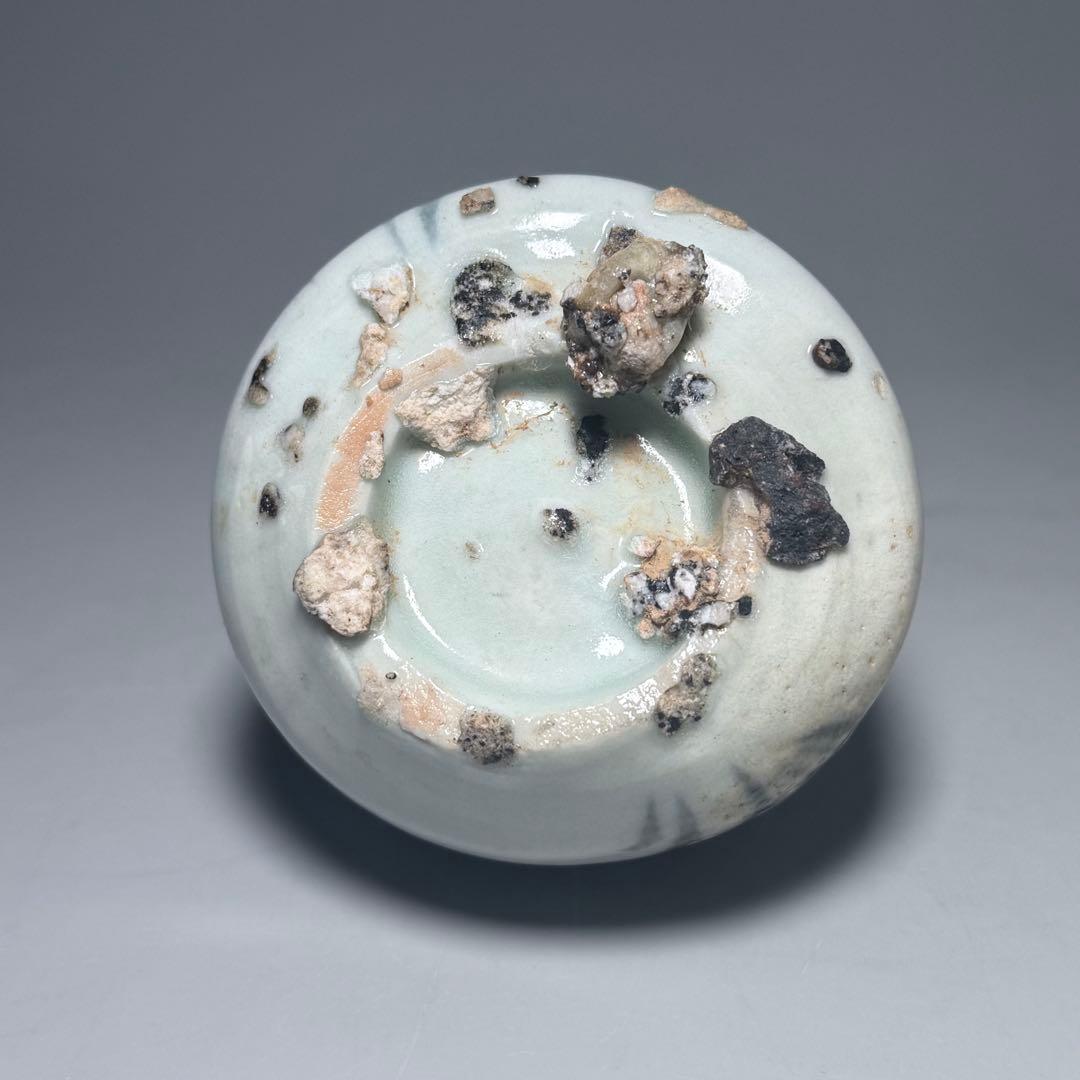 初期伊万里　染付草文様　徳利　小瓶　箱付　1600年前半　登窯　江戸初期　出土品