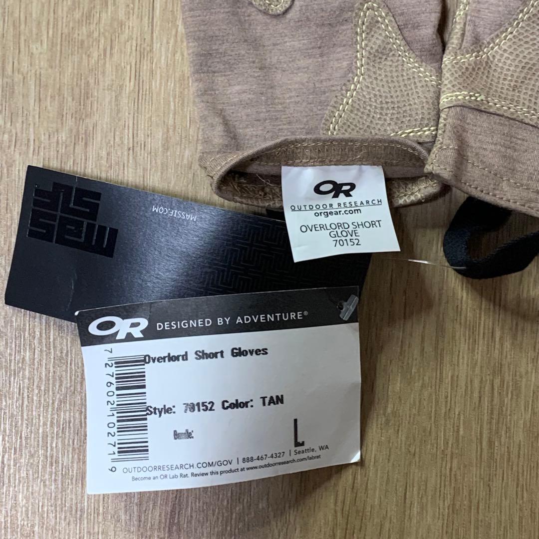 米軍　OR Overlord Short Gloves タクティカルグローブ　L