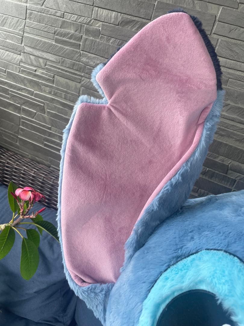 t*I様 スティッチ　巨大　ぬいぐるみ　コストコ　ブランケットつき